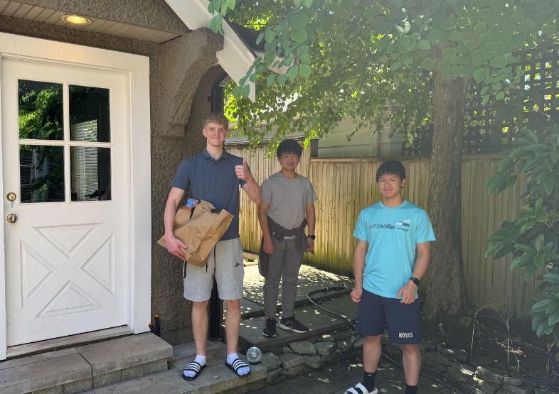 R3 Goods Flow team delivering donations to community member